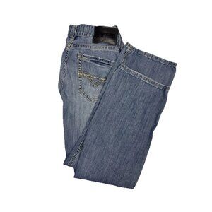 Rock & Roll Denim Pistol Straight Jeans Men’s 33x32 Medium Wash Stretch